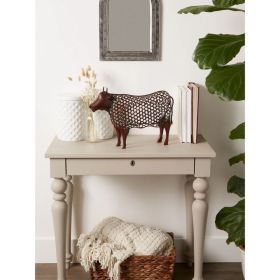 CHICKEN WIRE COW SCULPTURE