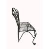 Modern Outdoor Butterfly Garden Bench in Black Metal Finish