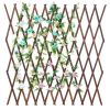 Outdoor 59-inch Tall Extendable Wood Lattice Garden Trellis