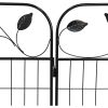 4 Pack Steel Foldable Garden Fence Floral Staked Trellis Panel Animal Barrier