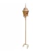 Copper Finish Metal Garden Birdhouse with Stake and Pole