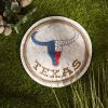 Texas Proud Stepping Stone - Texas Longhorn Flag | Handcrafted Home Decor