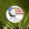 Home of the Brave Stepping Stone - Patriotic Garden Decor for Outdoor Spaces