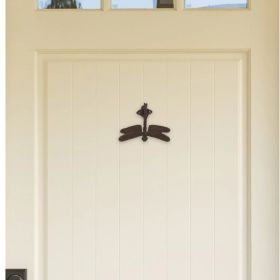 Dragonfly Cast Iron Door Knocker - Rustic Home Decor and Unique Entryway Accent