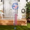 Patriotic Welcome Weathervane Wind Chime for Friends & Family