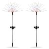 2Pcs Solar Powered Starburst Lights 240 LEDs Firework Lamp Garden Path Decor Lights