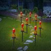 Solar Powered Parrot Garden Light IP65 Waterproof LED Parrot Landscape Lamp Decorative Lawn Lights For Yard Driveway Walkway Patio