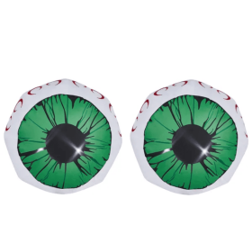 2 Packs Halloween Inflatables Large Set Of Lighted Eyes Decoration, 3FT Blow Ups Green Eyes For Yard, Inflatable Halloween Decor Outdoor With LED (Option: Style1)