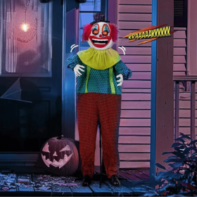 6ft Yellow Eyed Clown Outdoor Halloween Decorations (Option: As picture)