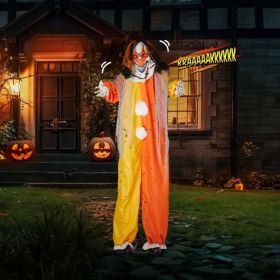 8.2ft Red Eyed Clown Outdoor Halloween Decorations (Option: As picture)