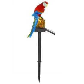 Solar Powered Parrot Garden Light IP65 Waterproof LED Parrot Landscape Lamp Decorative Lawn Lights For Yard Driveway Walkway Patio (Option: SolarLightRedParrot)