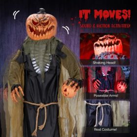 7ft Pumpkin Halloween Standing Decoration (Option: As picture)